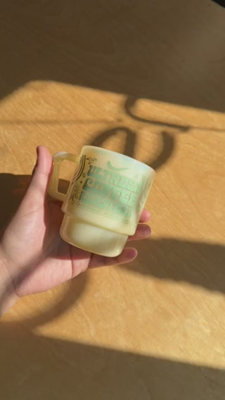 MILK GLASS MUG